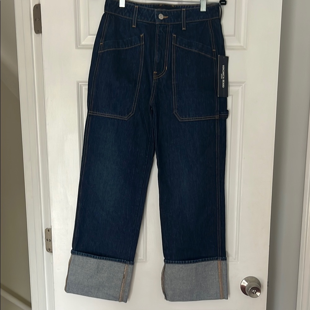 Veronica Beard Dylan High Rise Straight Leg Jean